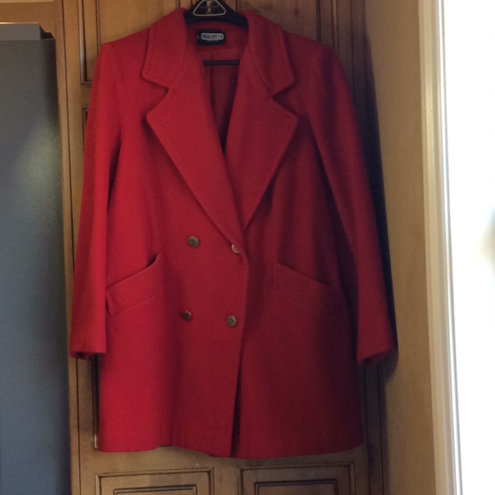 FINAL SALE PRICE Anne-Gee Red Wool Coat